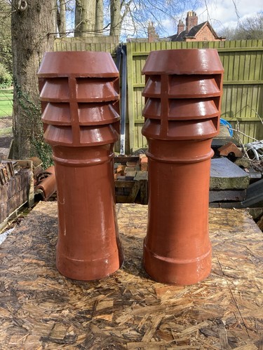 Chimney pot matching pair - matching,