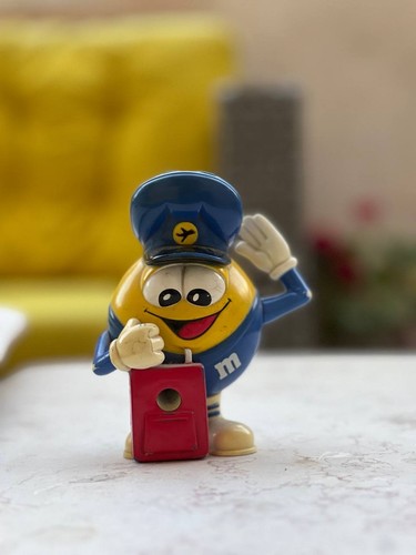 Yellow candy dispenser - yellow,