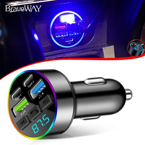 Bluetooth car charger 120w - car,