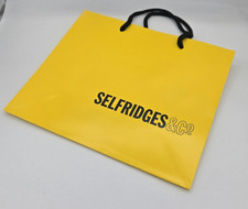 Selfridges shopping bag glossy sturdy Medium BRAND NEW