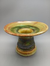 Vintage Knights of Tintagel Conwall Studio Pottery Candle Holder Signed