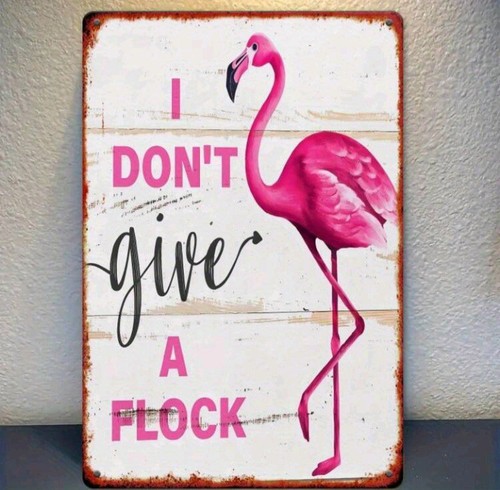 Pink flamingo dont give - pink,