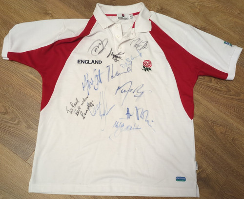 Signed england rugby shirt - signed,