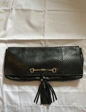 Gucci Black Python Leather