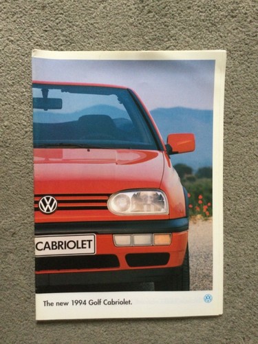 Volkswagen golf cabriolet 1994 - golf,