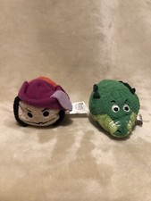 Tsum Tsum Disney Peter Pan Captain Hook & Tick Tock Croc Collectable Great Cond 