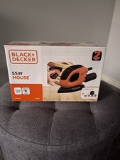 Electric Mouse Detail Sander Black and Decker 55W Palm Ergonomic Grip BEW230-GB