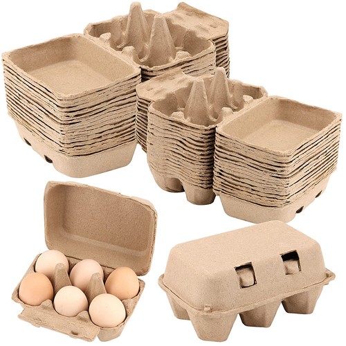 Pack count egg cartons 6 - 40,