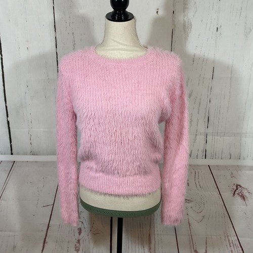 Zara fuzzy knit crew neck - zara,
