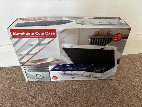 Large aluminium coin case - case, with
