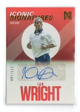 Panini Nobility 2017 Iconic Signatures RED Auto IS-IW Ian Wright England 175/300