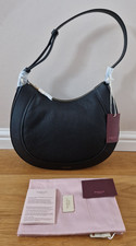 BNWT Radley Merchant Hall Large Black Leather Zip-top Shoulder Bag - RRP £239
