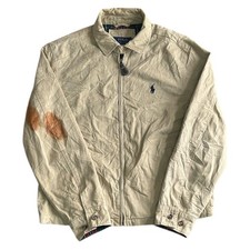 Polo Ralph Lauren Harrington Jacket Regular Casual Beige Mens Medium