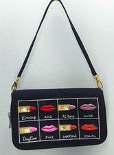 Lulu Guinness makeup lipstick small shoulder clutch bag NEW