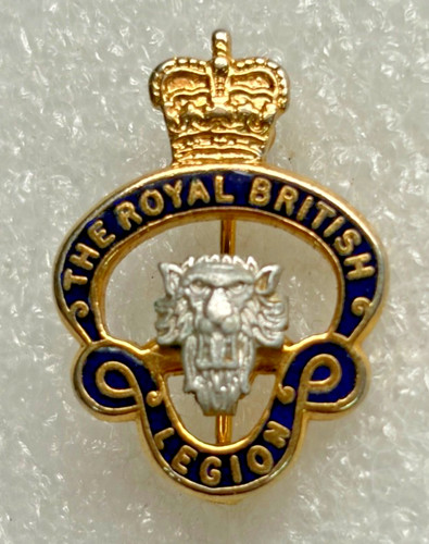 British legion pin badge - british,