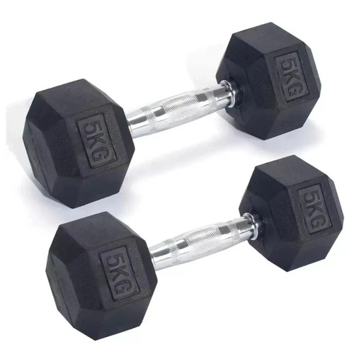 Hex dumbbells set - dumbbells, pair