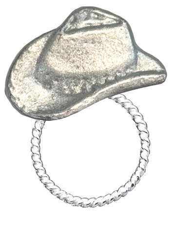 Z81 cowboy hat pin brooch - hat,