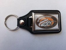 MONGOOSE BICYCLES  BMX  OLD SCHOOL 1980S LEATHER KEYRING