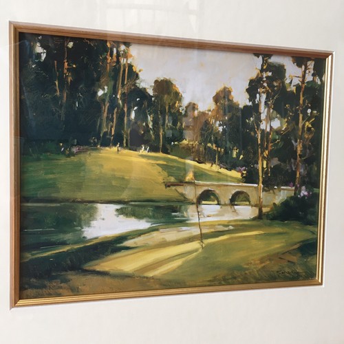 Golf course art picture print - course,