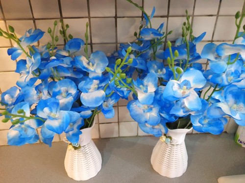 Pair artificial bunch blue - pair,