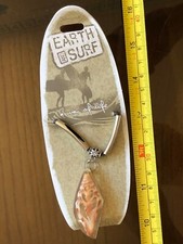 Necklace Beach Shell Encased Reddish Carving Jewellery New Earth and Surf 