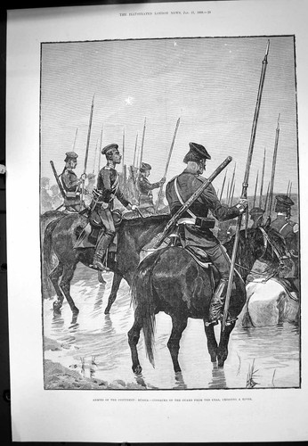 Old print armies - armies, continent