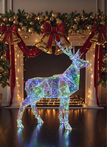 Crystal effect led stag - effect,