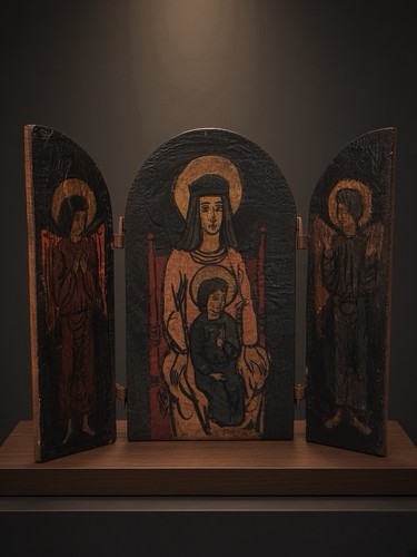 Antique folk art wooden - folk,