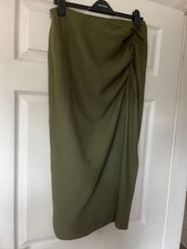 green zara maxi skirt brand