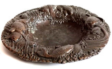 Antique Decorated Pewter Bowl