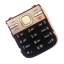 Nokia C5-00 front keypad numeric buttons menu power call keys Black Genuine
