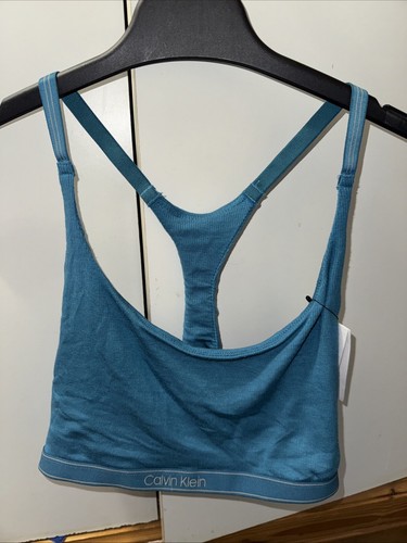 Calvin klein sports bra teal - klein,