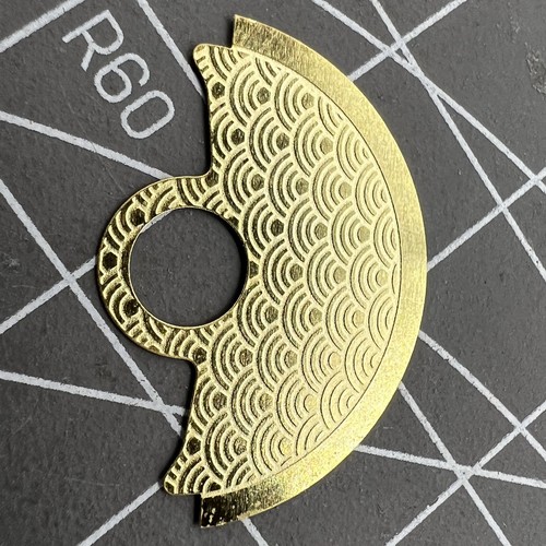 Golden waved metal sheet - waved,