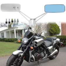 Chrome Motorcycle Rear View