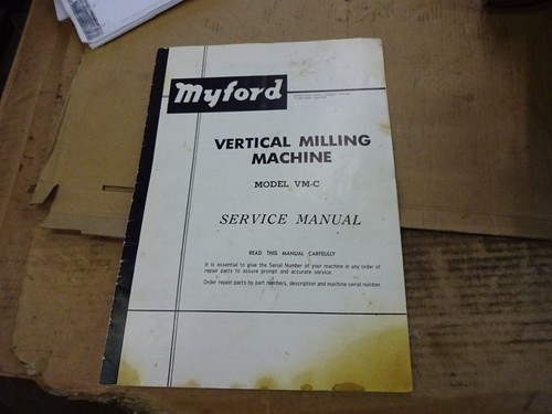 Myford vmc service - vmc, +