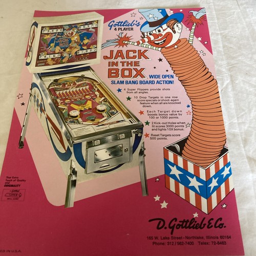 Gottlieb jack the - in,