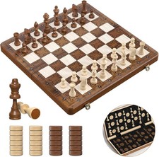 Chess Set and Checkers 2IN1