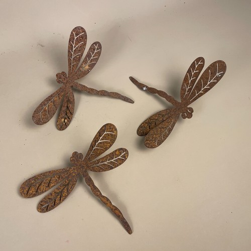 Rustic metal dragonfly - rustic, garden