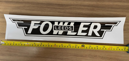 Fowler leeds transfer decal - fowler,