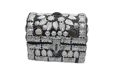 Vintage silver jewelry - silver, box