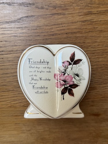 Friendship heart glass