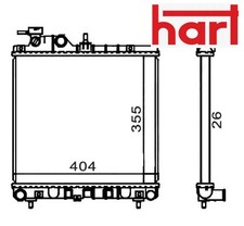 COOLANT RADIATOR 601 835 HART