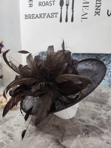 Dark plum wide brimmed - wide-brimmed, wedding