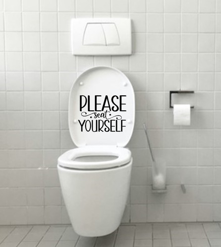 Toilet seat stickers quote for - seat,