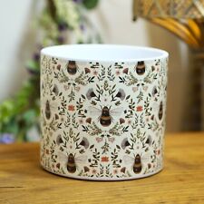 Ceramic Botanical Bee Pot 14cm