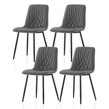 4X Velvet Dining Chairs