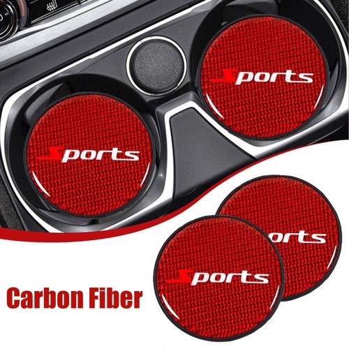 2pcs red carbon fiber - 2pcs,