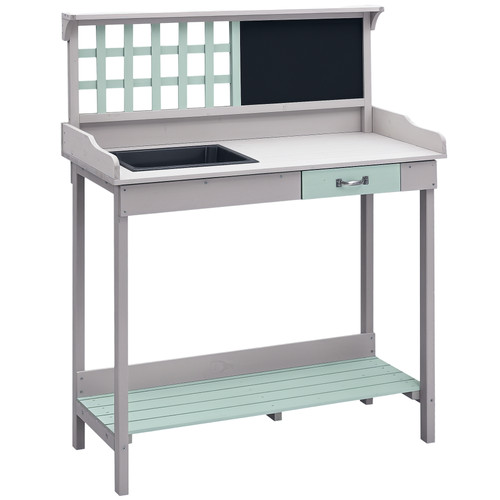 Homcom outdoor potting table - homcom,