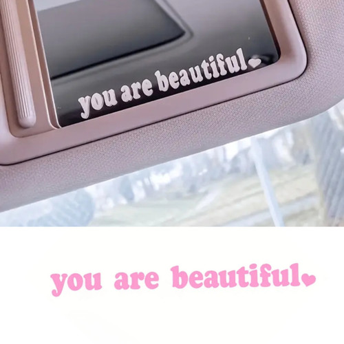 You are beautiful car - are, decal