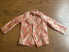 Boys  Gold Pink and Orange Indian wedding jacket / sherwani jacket
